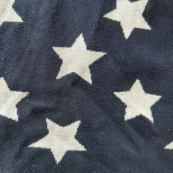 Neiman Marcus Navy and White Star Sweater size XL - Picture 4 of 6
